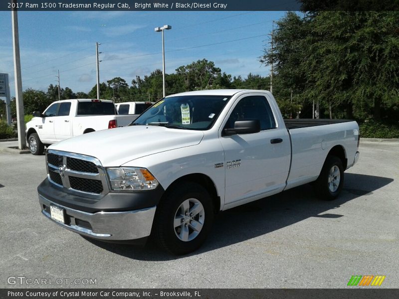 Bright White / Black/Diesel Gray 2017 Ram 1500 Tradesman Regular Cab