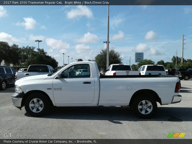 Bright White / Black/Diesel Gray 2017 Ram 1500 Tradesman Regular Cab