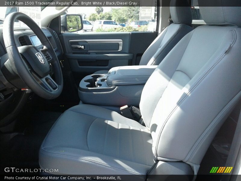 Bright White / Black/Diesel Gray 2017 Ram 1500 Tradesman Regular Cab