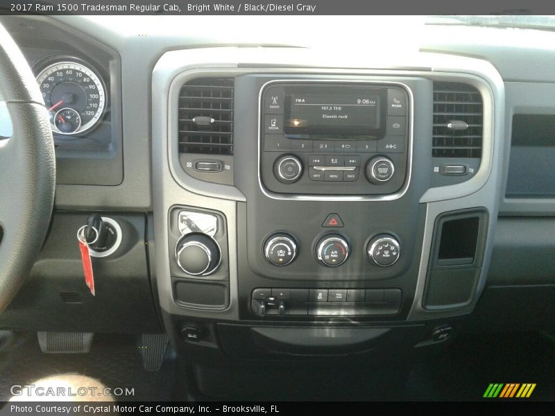 Bright White / Black/Diesel Gray 2017 Ram 1500 Tradesman Regular Cab