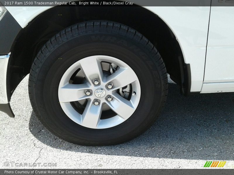 Bright White / Black/Diesel Gray 2017 Ram 1500 Tradesman Regular Cab