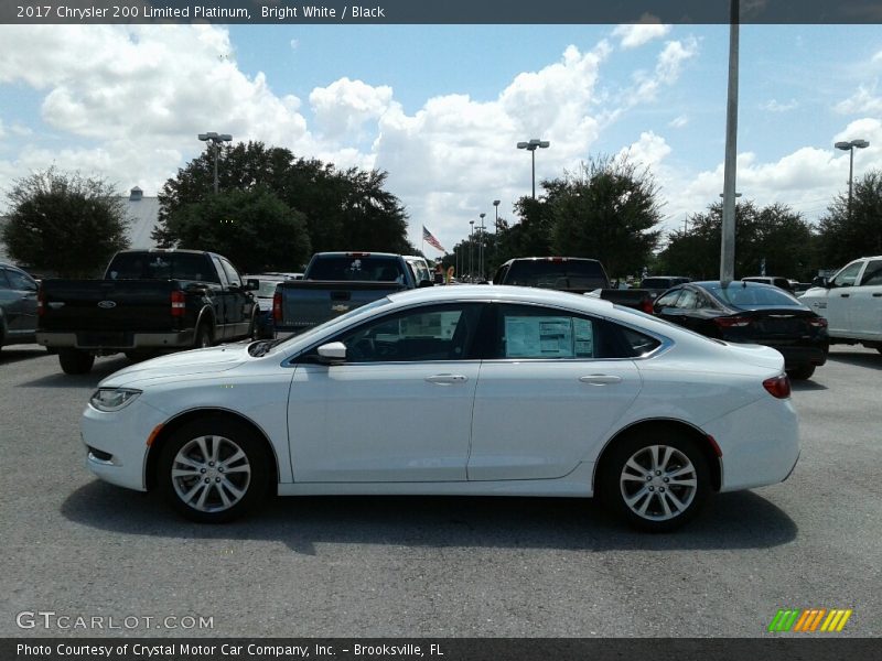 Bright White / Black 2017 Chrysler 200 Limited Platinum