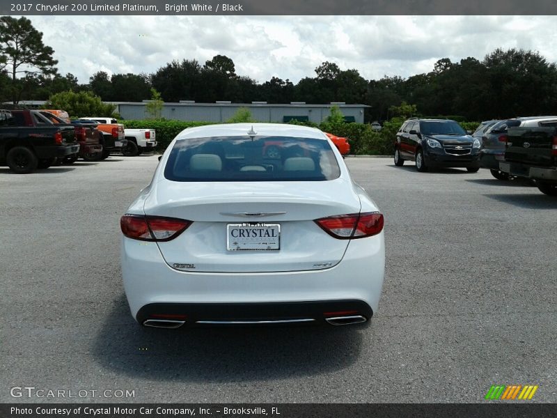 Bright White / Black 2017 Chrysler 200 Limited Platinum