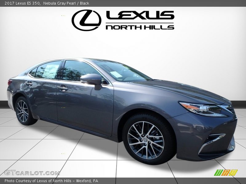Nebula Gray Pearl / Black 2017 Lexus ES 350
