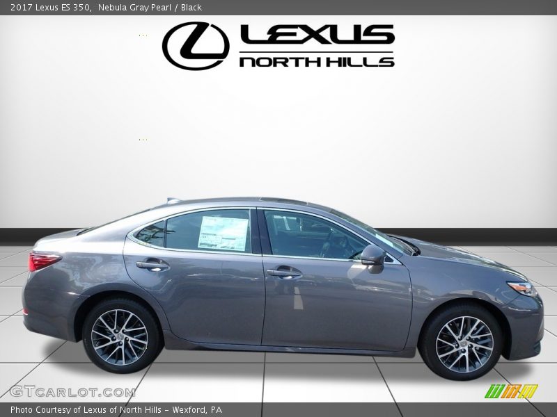 Nebula Gray Pearl / Black 2017 Lexus ES 350