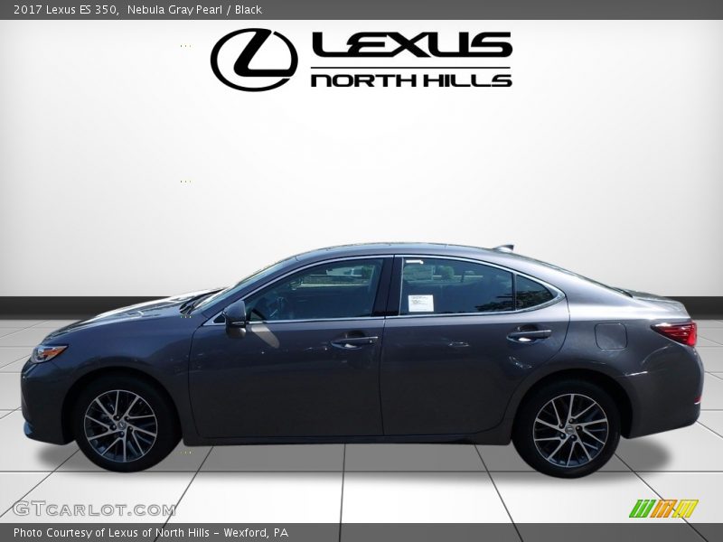 Nebula Gray Pearl / Black 2017 Lexus ES 350