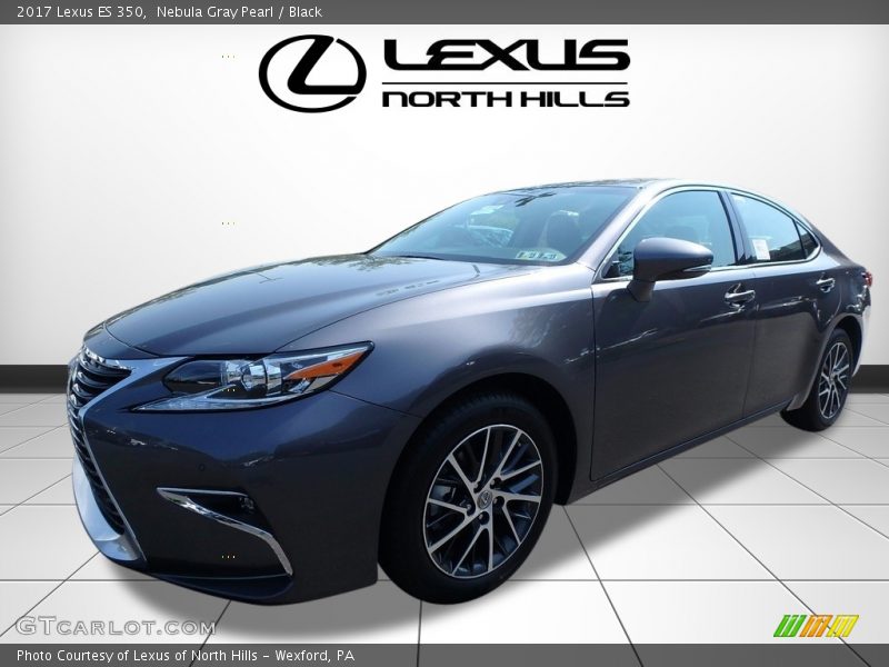 Nebula Gray Pearl / Black 2017 Lexus ES 350