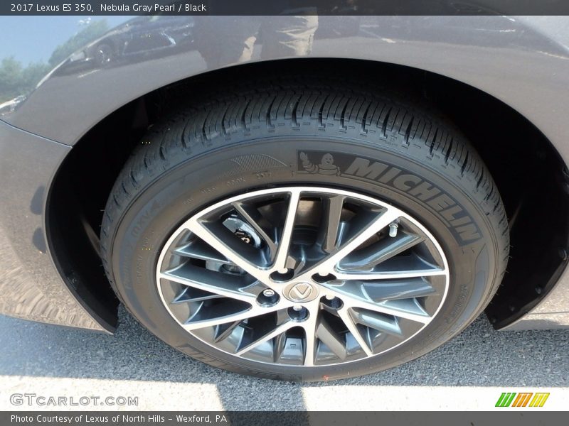 Nebula Gray Pearl / Black 2017 Lexus ES 350