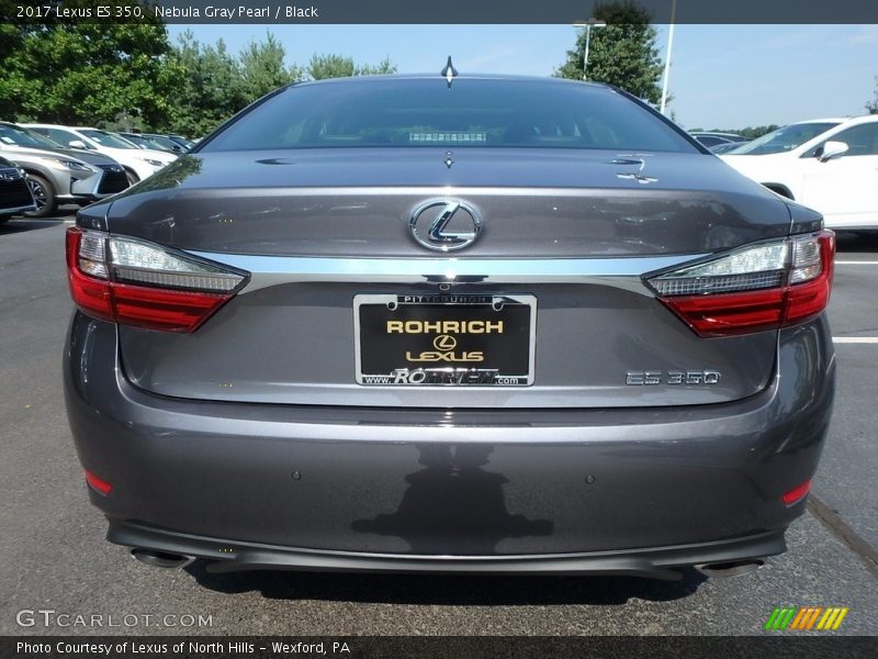 Nebula Gray Pearl / Black 2017 Lexus ES 350