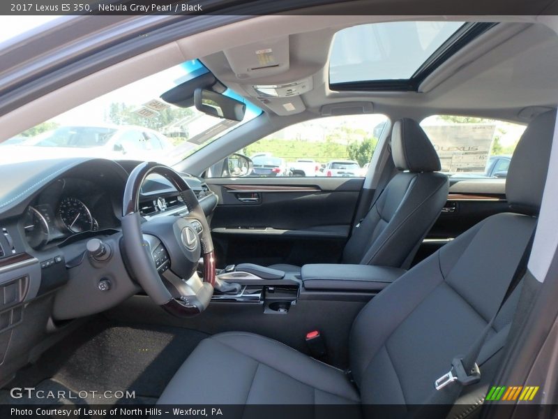 Nebula Gray Pearl / Black 2017 Lexus ES 350