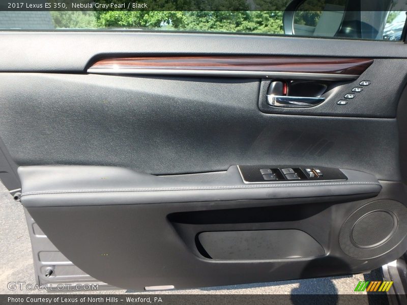 Nebula Gray Pearl / Black 2017 Lexus ES 350