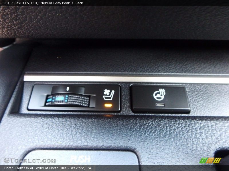 Nebula Gray Pearl / Black 2017 Lexus ES 350