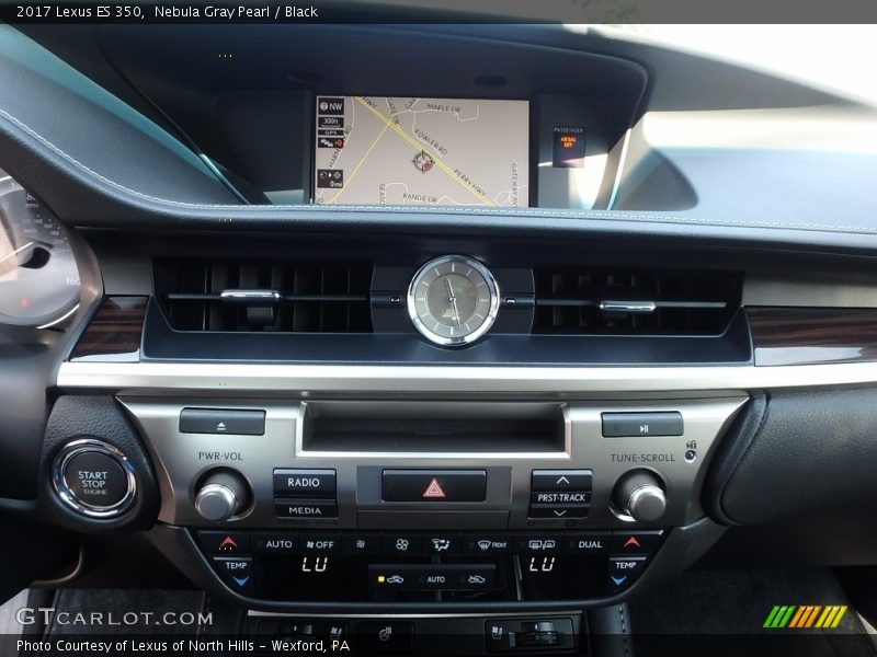 Nebula Gray Pearl / Black 2017 Lexus ES 350