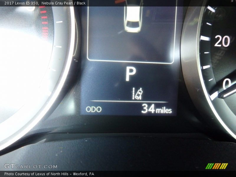 Nebula Gray Pearl / Black 2017 Lexus ES 350