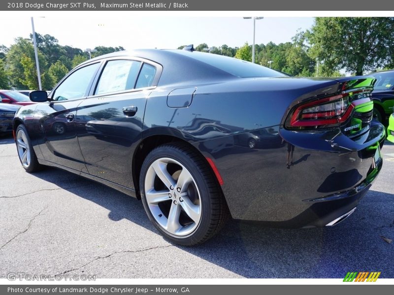 Maximum Steel Metallic / Black 2018 Dodge Charger SXT Plus