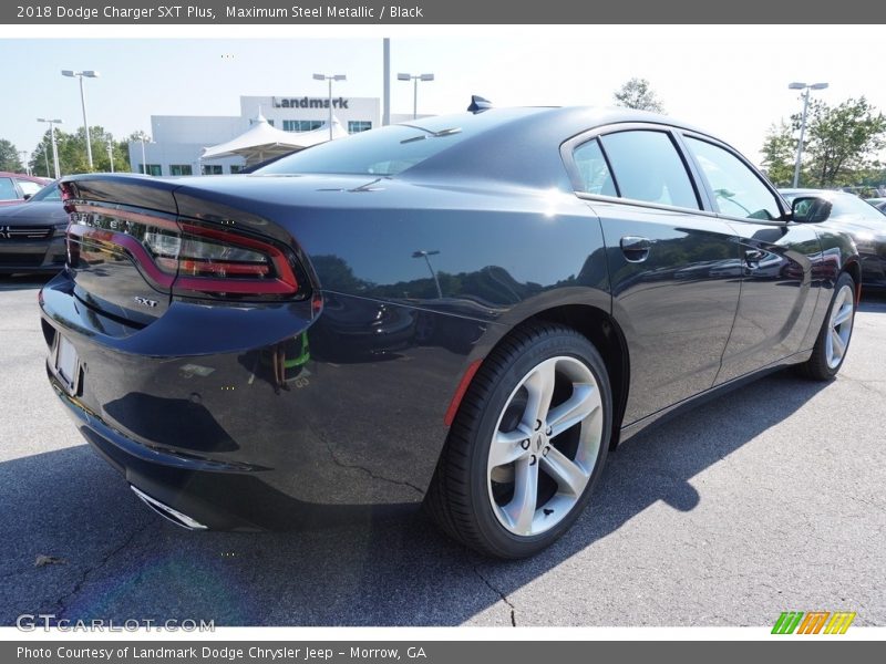 Maximum Steel Metallic / Black 2018 Dodge Charger SXT Plus