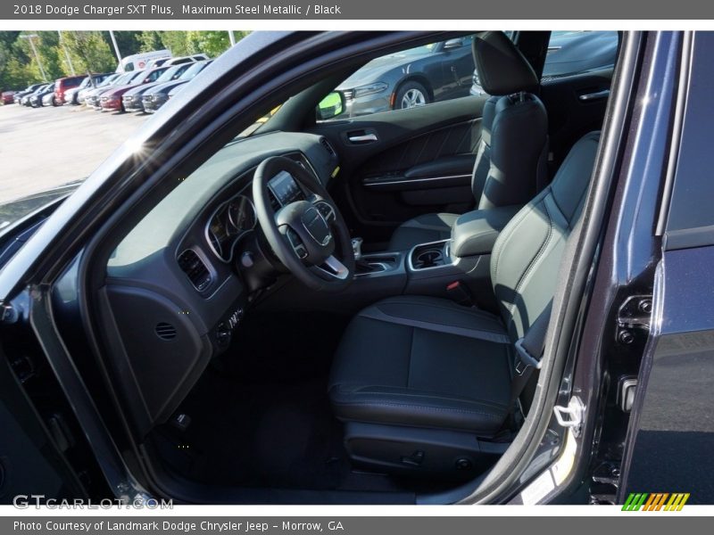 Maximum Steel Metallic / Black 2018 Dodge Charger SXT Plus