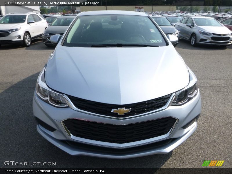 Arctic Blue Metallic / Jet Black 2018 Chevrolet Cruze LS