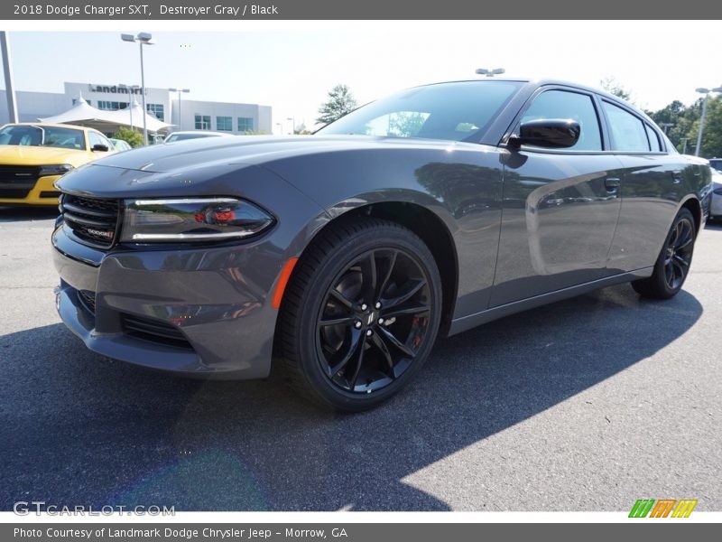 Destroyer Gray / Black 2018 Dodge Charger SXT