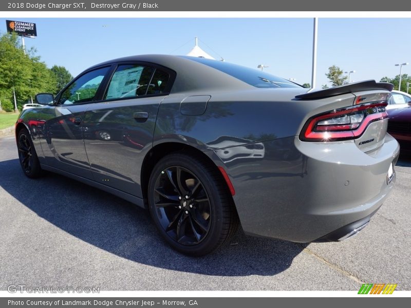 Destroyer Gray / Black 2018 Dodge Charger SXT