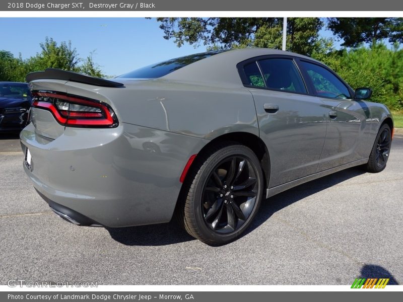 Destroyer Gray / Black 2018 Dodge Charger SXT