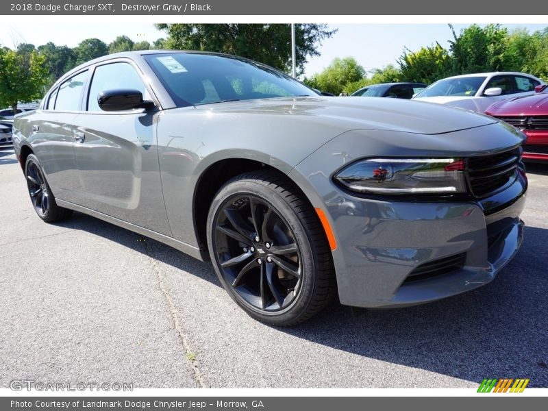 Destroyer Gray / Black 2018 Dodge Charger SXT