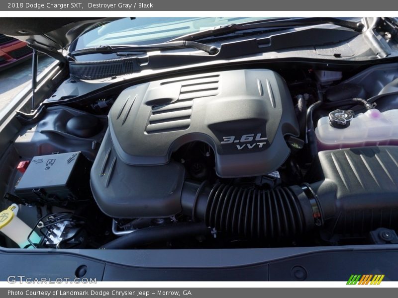 Destroyer Gray / Black 2018 Dodge Charger SXT