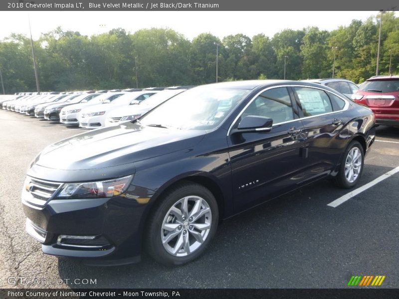 Blue Velvet Metallic / Jet Black/Dark Titanium 2018 Chevrolet Impala LT