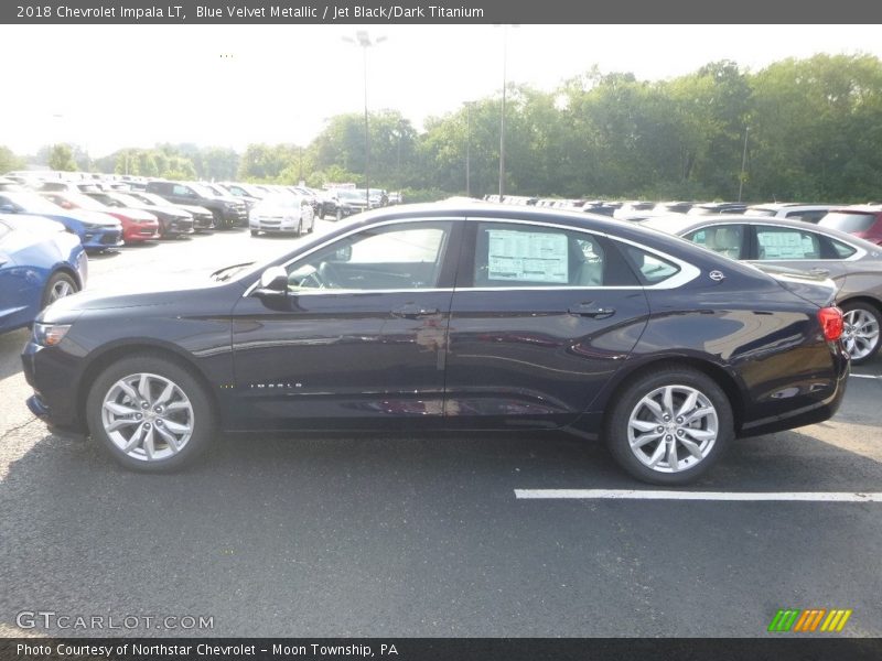 Blue Velvet Metallic / Jet Black/Dark Titanium 2018 Chevrolet Impala LT