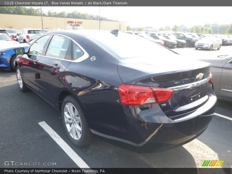 Blue Velvet Metallic / Jet Black/Dark Titanium 2018 Chevrolet Impala LT
