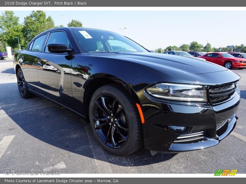 Pitch Black / Black 2018 Dodge Charger SXT