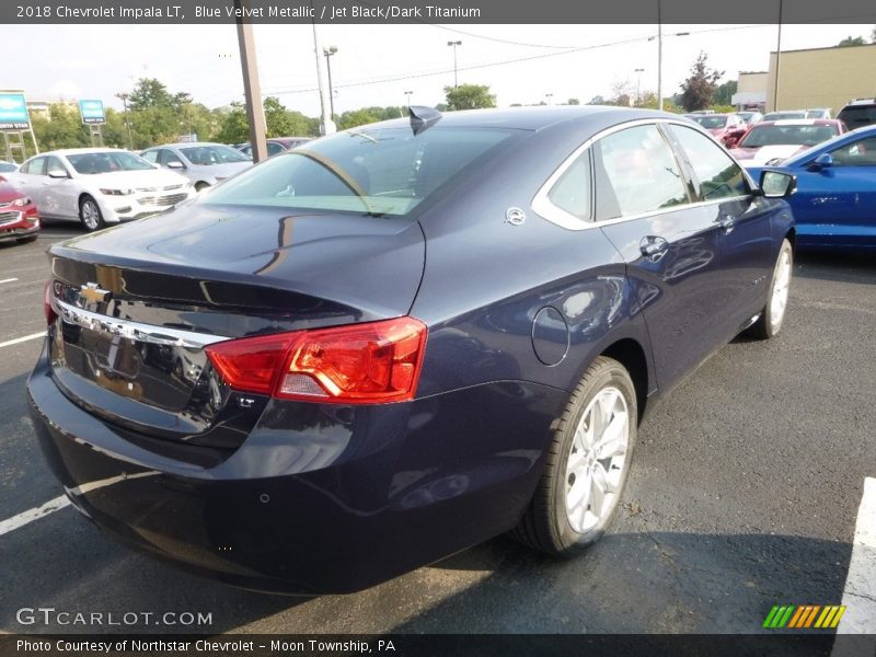 Blue Velvet Metallic / Jet Black/Dark Titanium 2018 Chevrolet Impala LT