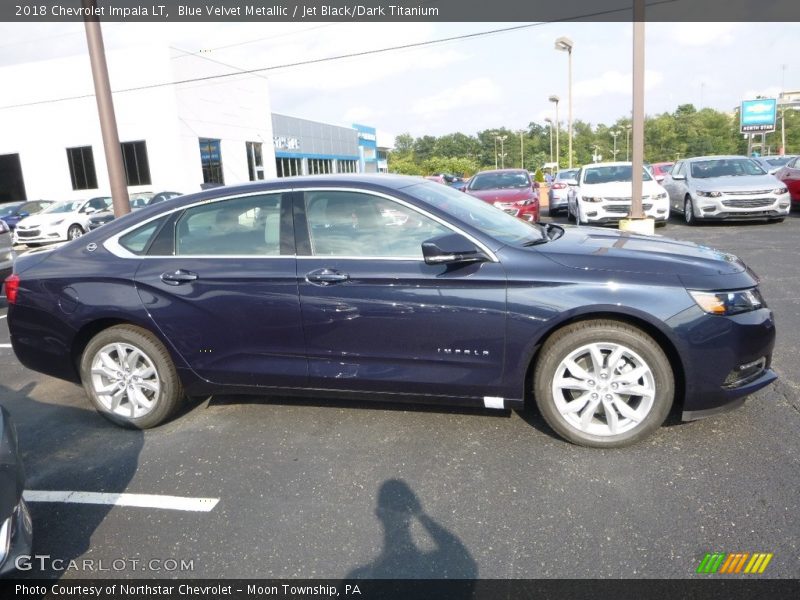 Blue Velvet Metallic / Jet Black/Dark Titanium 2018 Chevrolet Impala LT