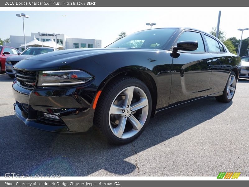 Pitch Black / Black 2018 Dodge Charger SXT Plus