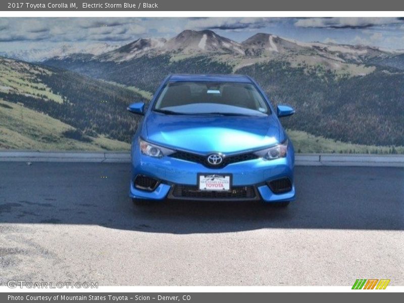 Electric Storm Blue / Black 2017 Toyota Corolla iM