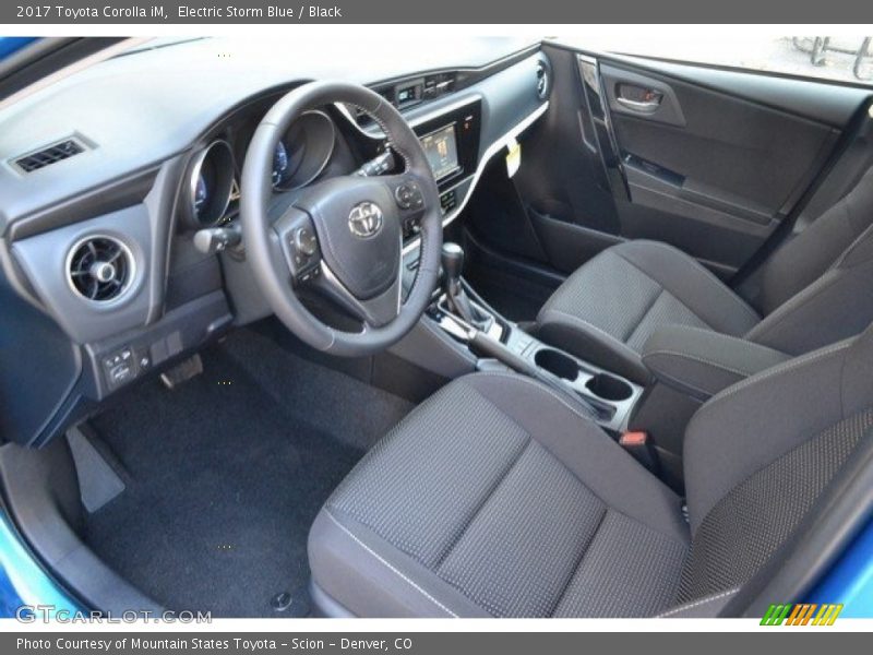 Electric Storm Blue / Black 2017 Toyota Corolla iM