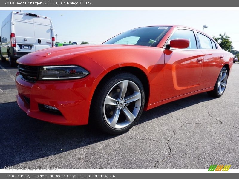 Go Mango / Black 2018 Dodge Charger SXT Plus