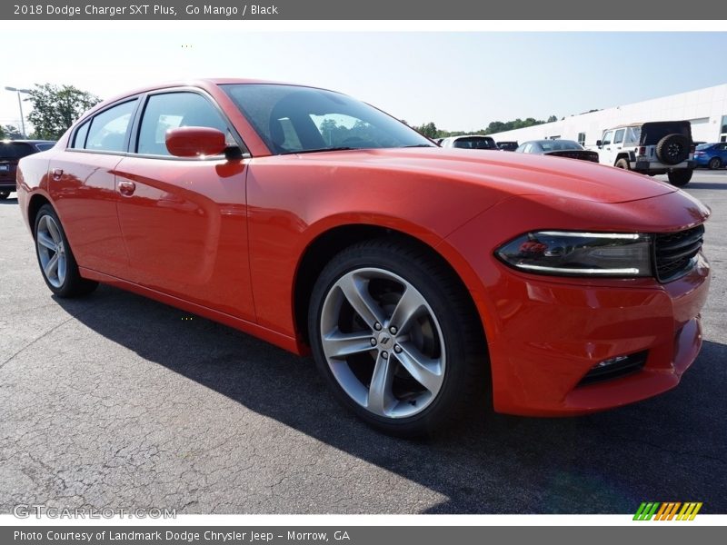 Go Mango / Black 2018 Dodge Charger SXT Plus