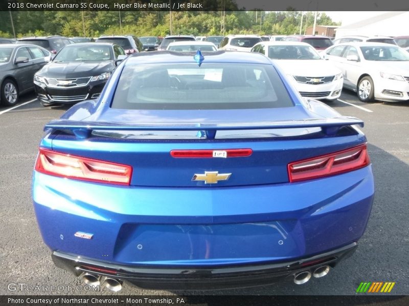 Hyper Blue Metallic / Jet Black 2018 Chevrolet Camaro SS Coupe