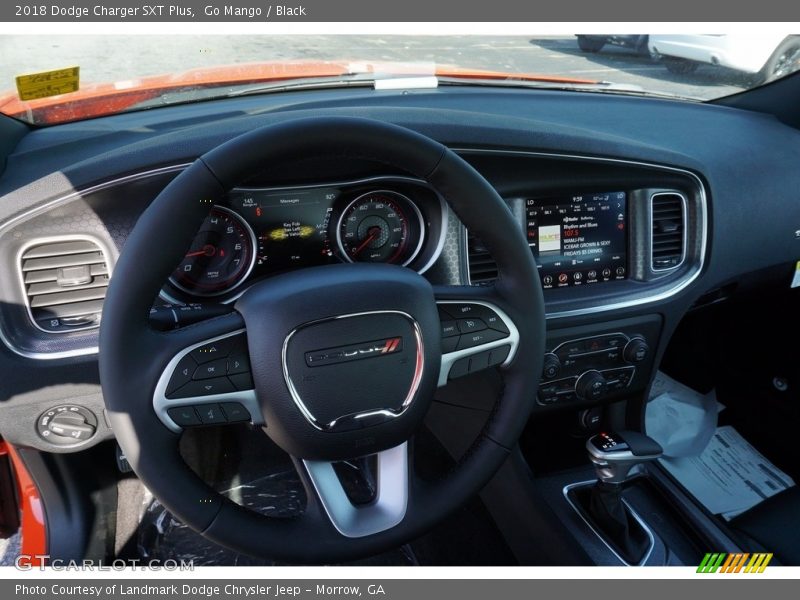 Go Mango / Black 2018 Dodge Charger SXT Plus