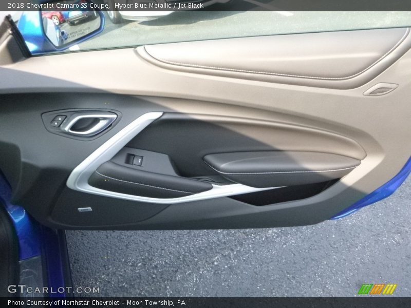 Hyper Blue Metallic / Jet Black 2018 Chevrolet Camaro SS Coupe