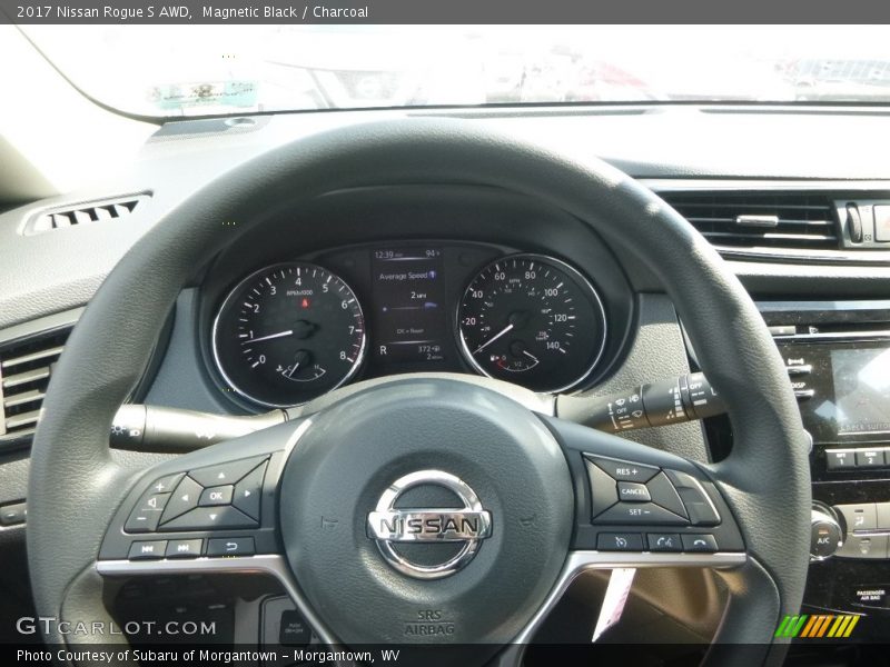 Magnetic Black / Charcoal 2017 Nissan Rogue S AWD