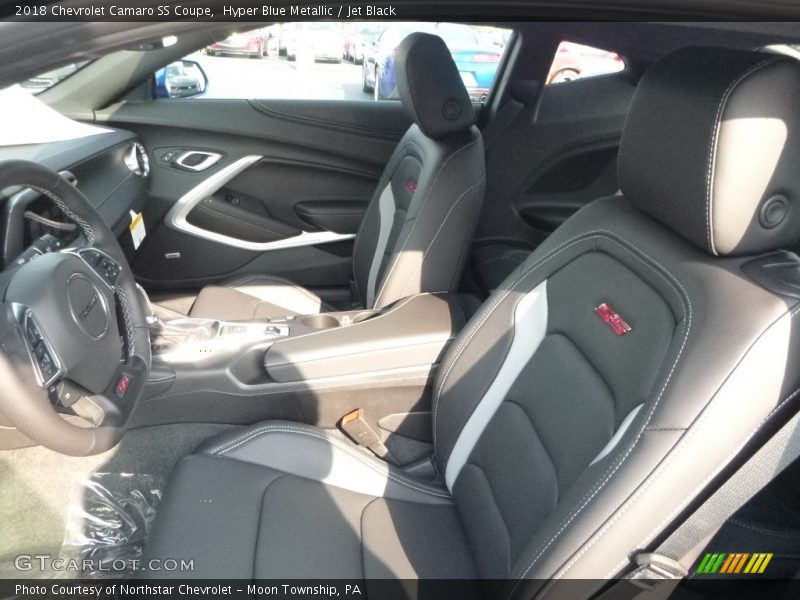 Hyper Blue Metallic / Jet Black 2018 Chevrolet Camaro SS Coupe