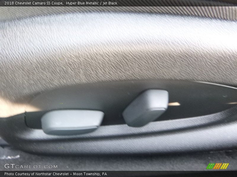 Hyper Blue Metallic / Jet Black 2018 Chevrolet Camaro SS Coupe