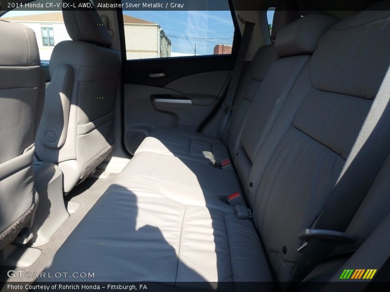 Alabaster Silver Metallic / Gray 2014 Honda CR-V EX-L AWD