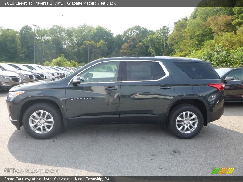 Graphite Metallic / Jet Black 2018 Chevrolet Traverse LT AWD