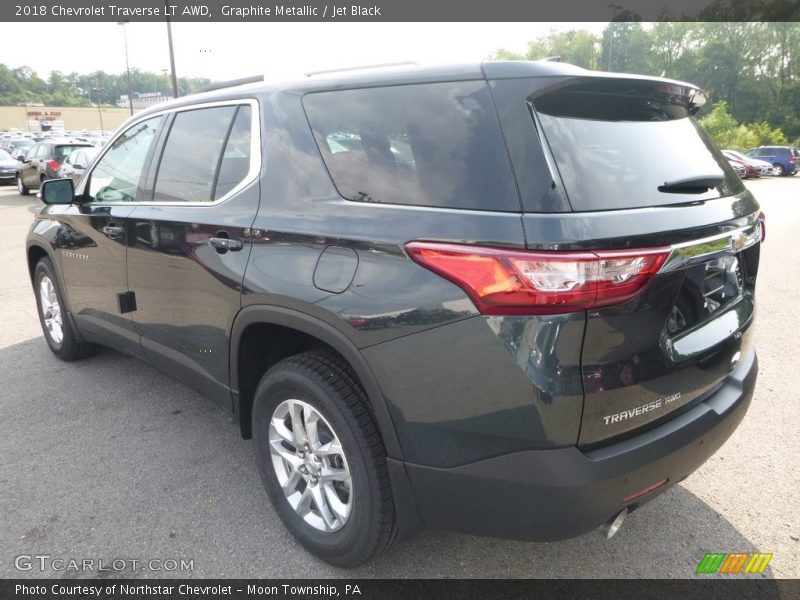 Graphite Metallic / Jet Black 2018 Chevrolet Traverse LT AWD