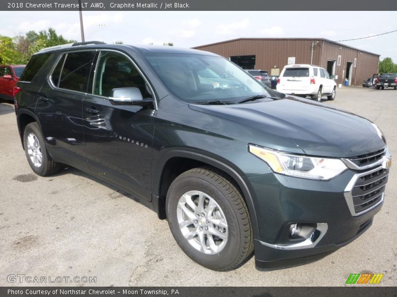 Graphite Metallic / Jet Black 2018 Chevrolet Traverse LT AWD