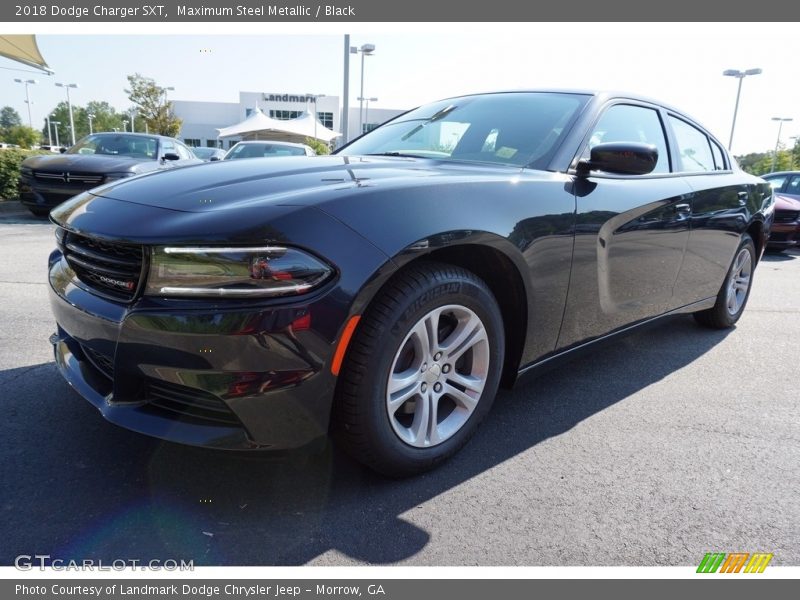 Maximum Steel Metallic / Black 2018 Dodge Charger SXT