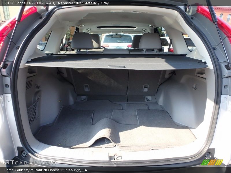 Alabaster Silver Metallic / Gray 2014 Honda CR-V EX-L AWD